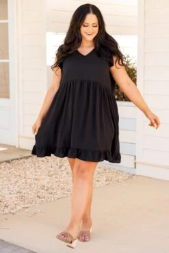 Cozy Cabana Dress, Black -VogueBabe Store CozyCabanaDress Black 0904