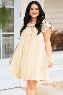 Cute But Casual Dress, Cream