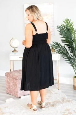 Effortlessly Elegant Dress, Black -VogueBabe Store DSC0013ed