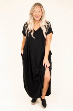 Crossroad Ahead Dress, Black