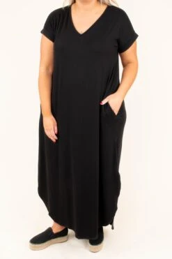 Crossroad Ahead Dress, Black -VogueBabe Store DSC4950