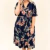 Traveling West Dress, Navy