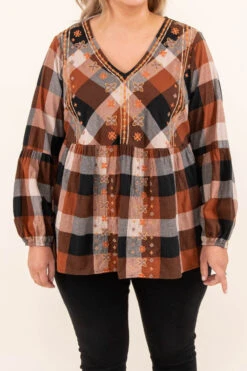 Gotta Be Me Top, Rust-Black -VogueBabe Store DSC 1687 4ba2e78a c719 4e00 8e10 a9c9072f3726