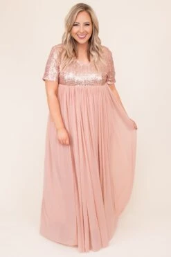 Shining Like A Diamond Dress, Rose Gold -VogueBabe Store DSC 8127 Edit a2acbdae eaa7 4fdc a5c0 6c1f8c789840