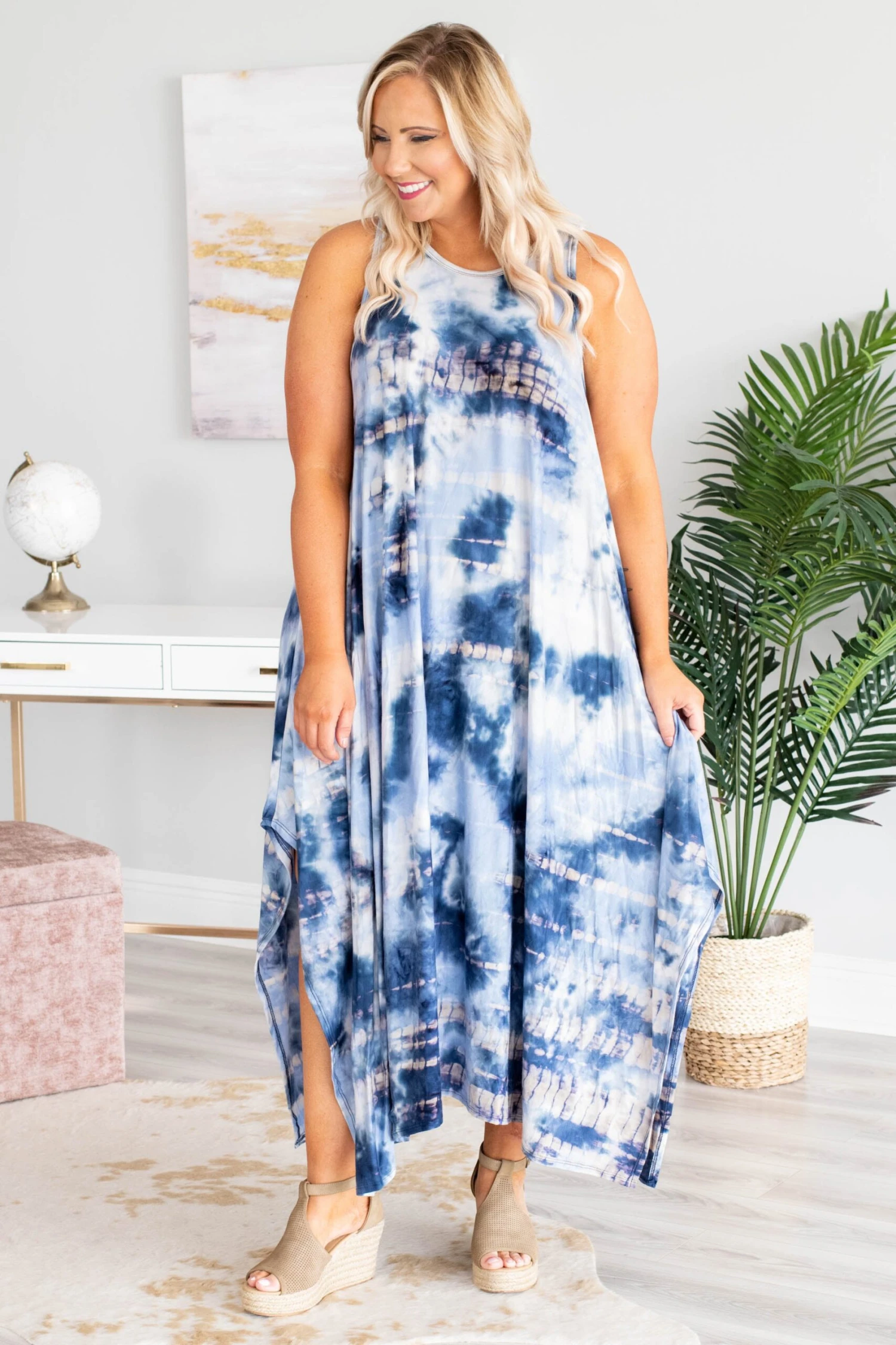 Sweet Visions Maxi Dress, Blue 4 Sweet Visions Maxi Dress, Blue - Image 2