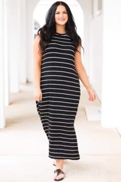 Did Someone Say Stripes Dress, Black -VogueBabe Store DidSomeoneSayStripesDress Black 5