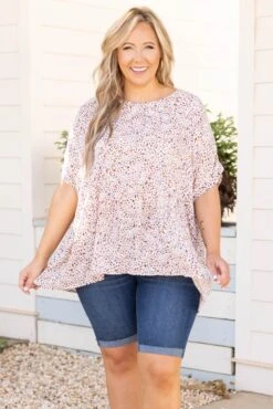 Different Perspectives Top, Blue Multi