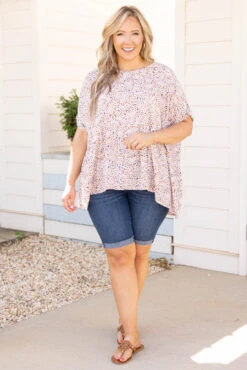 Different Perspectives Top, Blue Multi -VogueBabe Store DifferentPerspectivesTop BlueMulti 0836