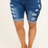 Embracing The Sun Shorts, Dark Wash -VogueBabe Store EmbracingTheSunShorts DarkWash 8981