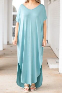 Enchanting Memory Maxi Dress, Nile Blue -VogueBabe Store EnchantingMemoryMaxiDress NileBlue 1942