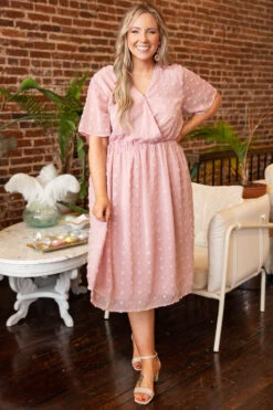 Evening In The Park Dress, Mauve -VogueBabe Store EveningInTheParkDress Mauve 1060