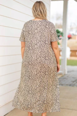 Fancy Day Out Dress, Taupe -VogueBabe Store FancyDayOutDress Taupe 9983