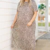 Fancy Day Out Dress, Taupe -VogueBabe Store FancyDayOutDress Taupe 9986