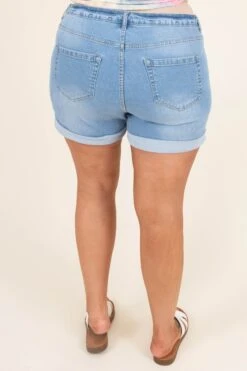 Favorite Remix Shorts, Light Blue -VogueBabe Store FavoriteRemixShorts LightBlue 9790
