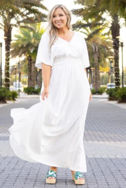 Feeling Good Maxi Dress, Off White -VogueBabe Store FeelingGoodMaxiDress OffWhite 3136