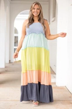 Fly Away Dress, Blue Ink