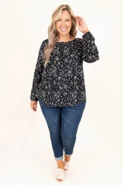 Forever And Always Tunic, Black -VogueBabe Store ForeverAndAlwaysTunic Black 9610