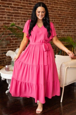 Forever In My Heart Dress, Pink -VogueBabe Store ForeverInMyHeartDress Pink 0704