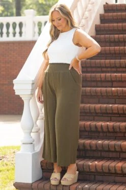 Free Flowin' Pants, Olive -VogueBabe Store FreeFlowinPants Olive5