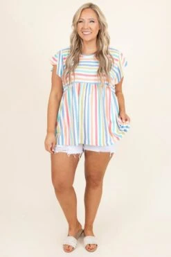 Friyay Shorts, White -VogueBabe Store FriyayShorts White 2