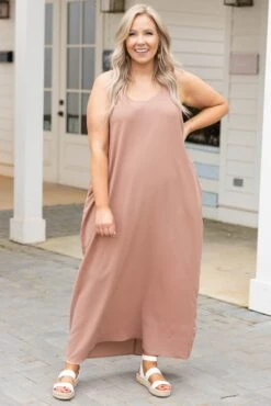 From Day To Night Dress, Rose Taupe -VogueBabe Store FromDayToNightDress RoseTaupe 4