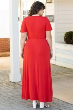 Fun And Joy Dress, Red -VogueBabe Store FunAndJoyDress Red 2