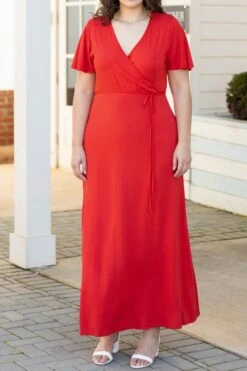 Fun And Joy Dress, Red -VogueBabe Store FunAndJoyDress Red