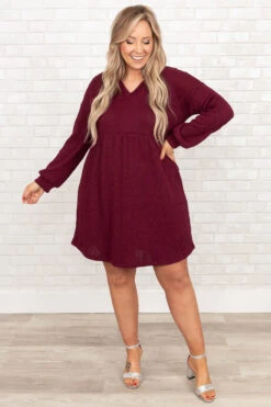 Girl Like Me Dress, Wine -VogueBabe Store GirlLikeMeDress Wine 9973