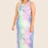 Give Into The Moment Maxi Dress, Mint-Pink -VogueBabe Store GiveIntoTheMomentMaxiDress Mint Pink 3 copy
