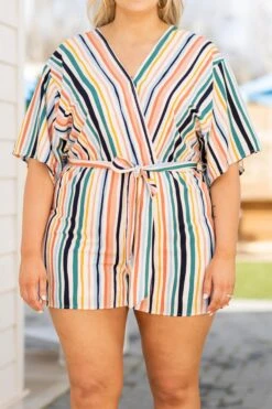 Giving Me Life Romper, Multi -VogueBabe Store GivingMeLifeRomper Multi 9954