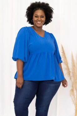 Giving You Time Top, Cobalt Blue