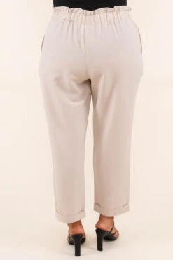 Gotta Work Pants, Beige -VogueBabe Store GottaWorkPants Beige