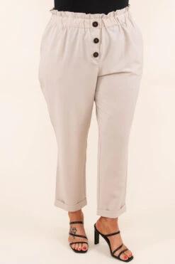 Gotta Work Pants, Beige -VogueBabe Store GottaWorkPants Beige 3452