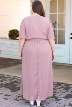 Had Me At Hello Dress, Mauve -VogueBabe Store HadMeAtHelloDress Mauve 2
