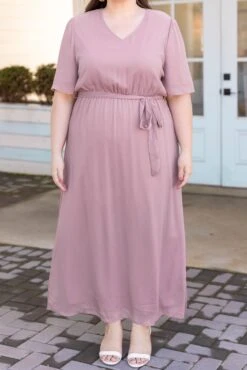 Had Me At Hello Dress, Mauve -VogueBabe Store HadMeAtHelloDress Mauve