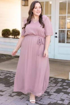 Had Me At Hello Dress, Mauve -VogueBabe Store HadMeAtHelloDress Mauve 3