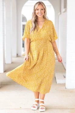 Hands To Yourself Dress, Yellow -VogueBabe Store HandsToYourselfDress Yellow 1918