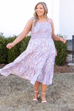 Hanging On To Spring Dress, Blue -VogueBabe Store HangingOnToSpringDress Blue 2