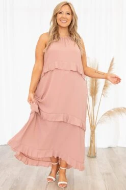 Happy Days Dress, Dusty Rose