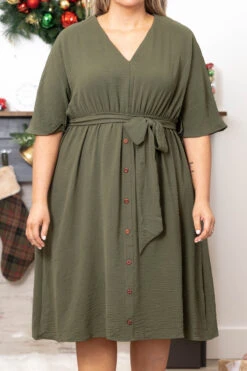 Hopelessly Yours Dress, Olive -VogueBabe Store HopelesslyYoursDress Olive 9553