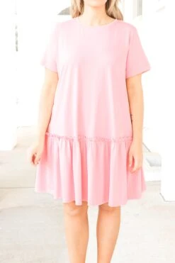 I Hope You Know Dress, Pink -VogueBabe Store IHopeYouKnowDress Pink 2