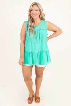 Inviting Grace Top, Mint -VogueBabe Store InvitingGraceTop Mint 6253