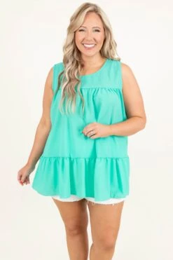 Inviting Grace Top, Mint