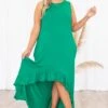 Just Getting By Dress, Kelly Green -VogueBabe Store JustGettingByDress KellyGreen 4