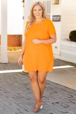 Just Walked Into The Room Dress, Orange -VogueBabe Store JustWalkedIntoTheRoomDress Orange 4199