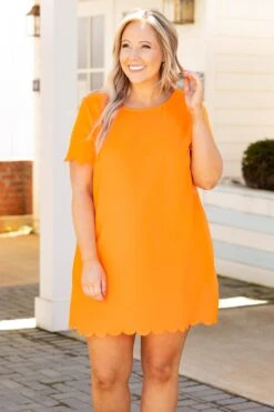 Just Walked Into The Room Dress, Orange