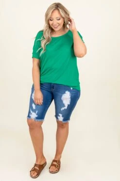 Summer Adventures Shorts, Medium Wash -VogueBabe Store LastComplimentTop KellyGreen 4 017028cd d5b7 4bad 992e 0ecd0ff51f6e