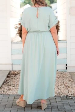 Leave 'Em Stunned Dress, Sage -VogueBabe Store Leave EmStunnedDress Sage 2