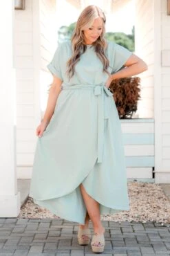 Leave 'Em Stunned Dress, Sage -VogueBabe Store Leave EmStunnedDress Sage 6