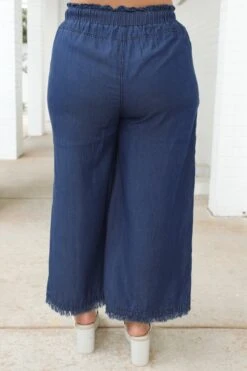 Light And Free Pants, Dark Denim -VogueBabe Store LightAndFreePants DarkDenim 1